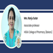 HGEA College of Pharmacy Bokaro, Associate Professor: Mrs. Ranju Sutar Interview